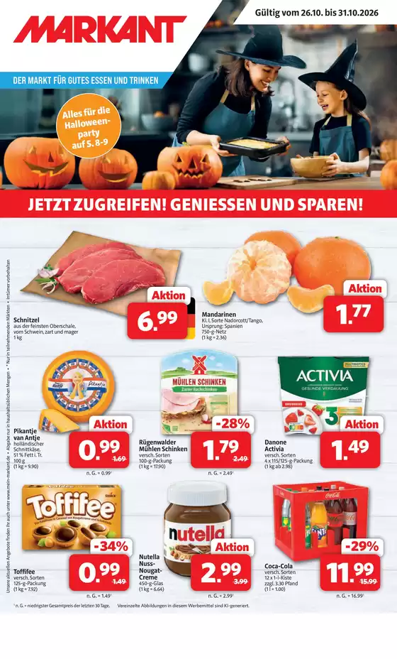 Markant Markt Prospekt in Wallenhorst | DER MARKT FÜR GUTES ESSEN UND TRINKEN | 2026-10-26T00:00:00.000Z - 2026-10-31T00:00:00.000Z