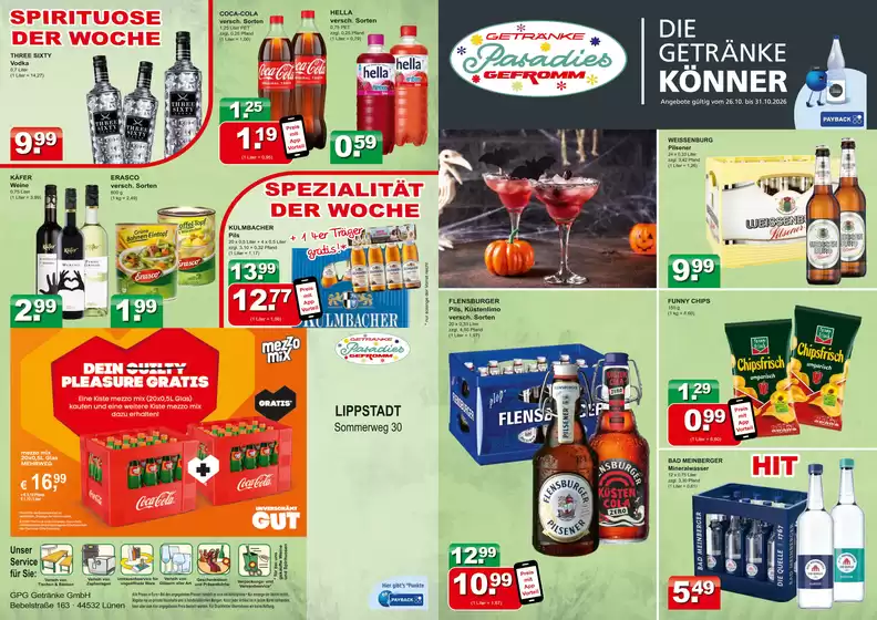 Getränkeparadies Gefromm Katalog | GEFROMM LIPPSTADT KW 44 | 2026-10-26T00:00:00.000Z - 2026-10-31T00:00:00.000Z