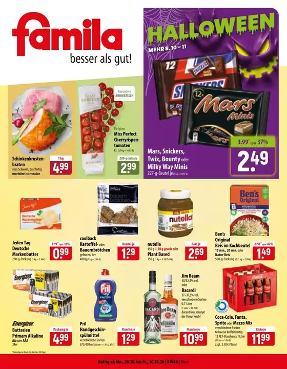 famila Katalog | famila flugblatt | 2026-10-26T00:00:00.000Z - 2026-10-30T00:00:00.000Z