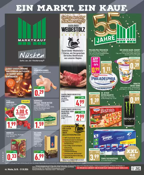 Marktkauf Prospekt | Marktkauf flugblatt | 2026-10-26T00:00:00.000Z - 2026-10-31T00:00:00.000Z