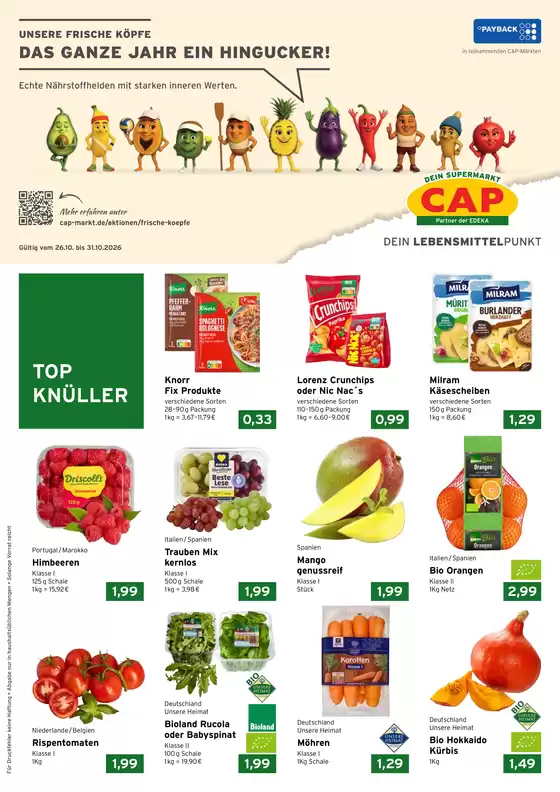 CAP Markt Prospekt | Attraktive Angebote entdecken | 2026-10-26T00:00:00.000Z - 2026-10-31T00:00:00.000Z