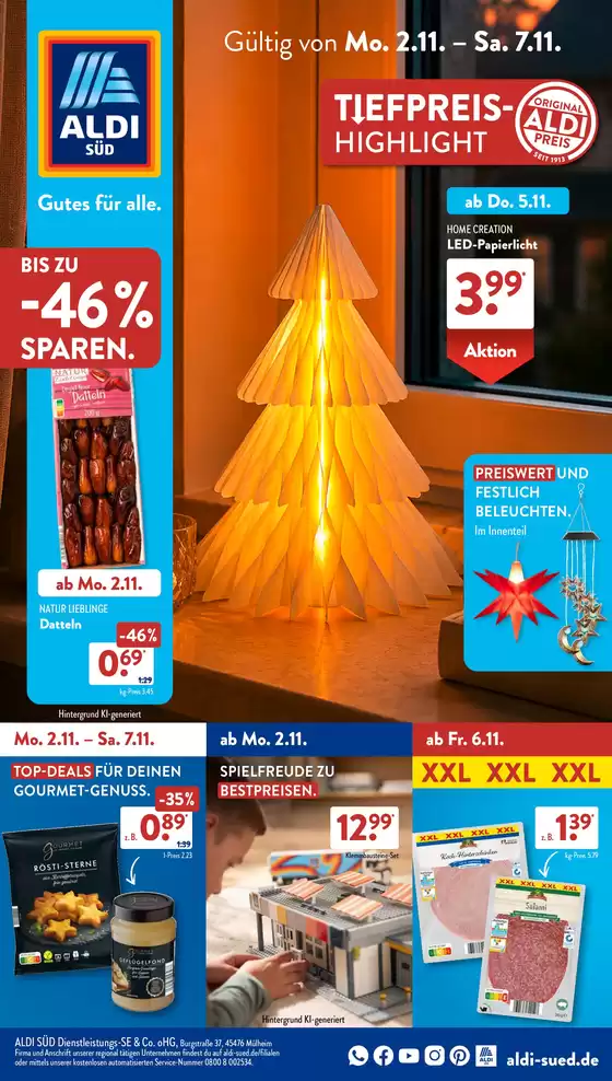 Aldi Süd Katalog | Exklusive Deals und Schnäppchen | 2026-11-02T00:00:00.000Z - 2026-11-07T00:00:00.000Z