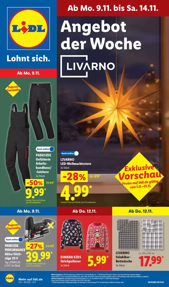 Lidl Prospekt in Arnsberg | 09.11.2026 14.11.2026 | 2026-11-09T00:00:00.000Z - 2026-11-14T00:00:00.000Z