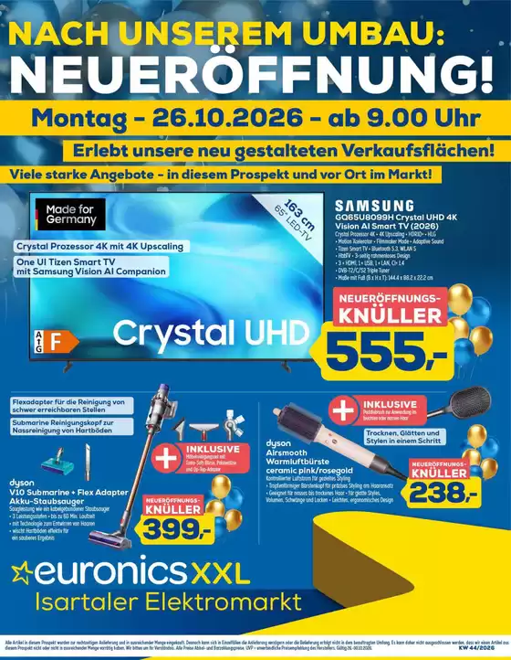 Euronics Katalog | Unsere Angebot | 2026-10-27T00:00:00.000Z - 2026-10-30T00:00:00.000Z