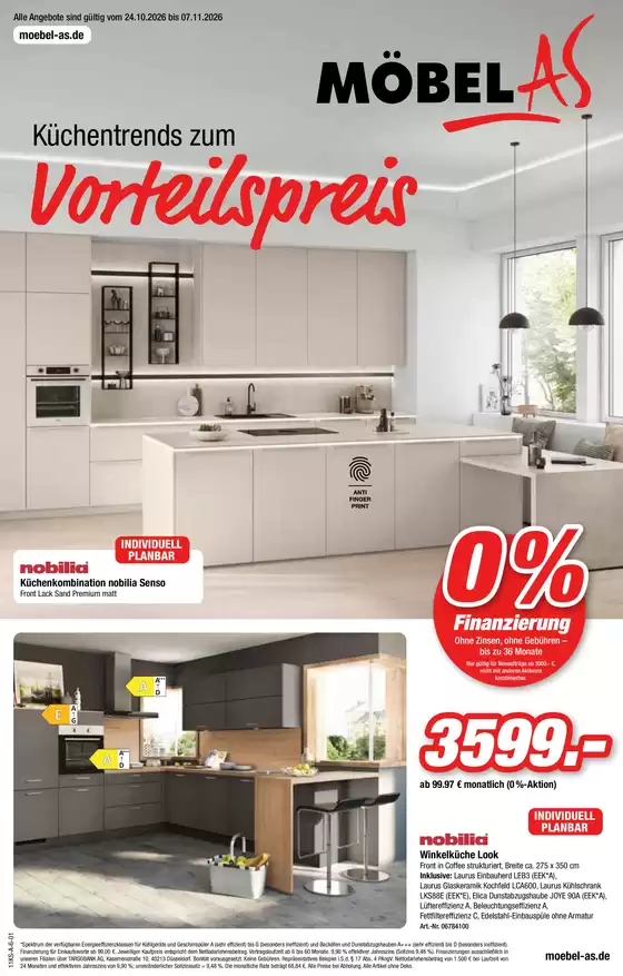 Möbel AS Katalog in Warstein | Kuchentrends Zum Vorteilspreis | 2026-10-27T00:00:00.000Z - 2026-11-07T00:00:00.000Z