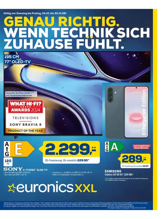 Euronics Katalog in Schülp | Unsere aktuelle Werbung | 2026-10-28T00:00:00.000Z - 2026-10-30T00:00:00.000Z