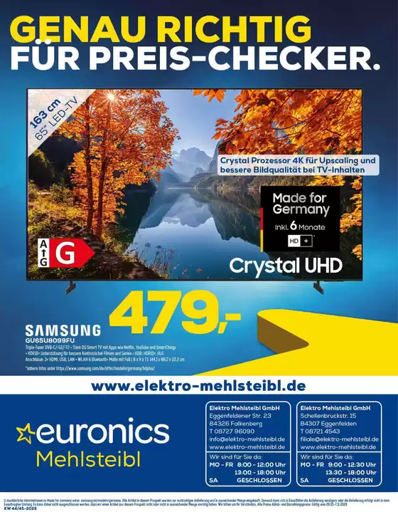 Euronics Prospekt | Unsere Angebote | 2026-10-28T00:00:00.000Z - 2026-11-07T00:00:00.000Z