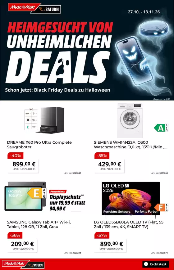 Media Markt Saturn Katalog | Media Markt flugblatt | 2026-10-27T00:00:00.000Z - 2026-11-13T00:00:00.000Z