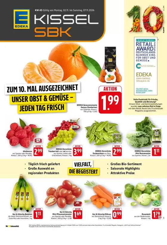 Edeka Kissel SBK Katalog | Edeka Kissel SBK PF KW45 2026 | 2026-11-02T00:00:00.000Z - 2026-11-07T00:00:00.000Z