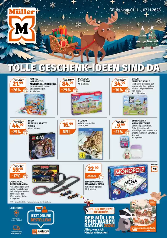 Müller Katalog in Künzell | Spielwaren-Highlights | 2026-11-01T00:00:00.000Z - 2026-11-07T00:00:00.000Z