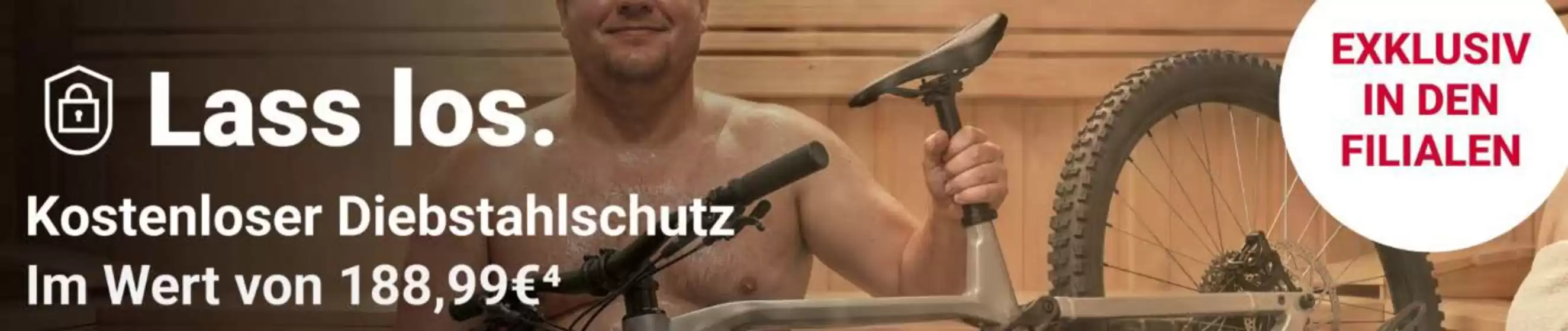Fahrrad XXL Prospekt in Limburg an der Lahn | Kostenloser Diebstahlschutz Im Wert von 188,99€4! | 2026-10-29T00:00:00.000Z - 2026-11-12T00:00:00.000Z