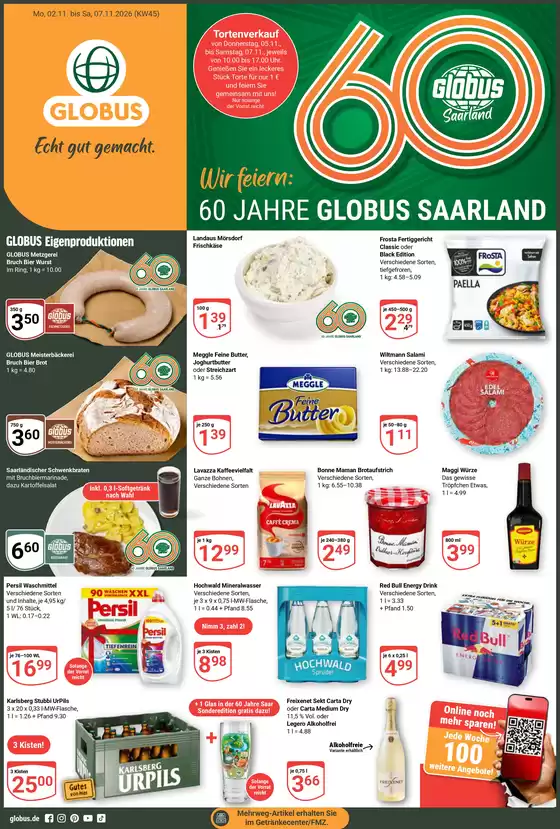Globus Katalog | Kommende Angebote Saarbrücken-Güdingen | 2026-11-02T00:00:00.000Z - 2026-11-07T00:00:00.000Z