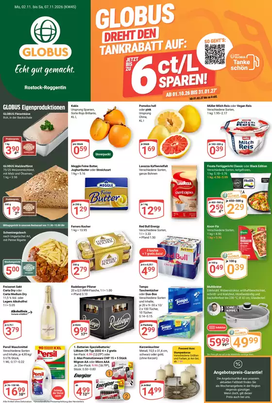 Globus Katalog | Kommende Angebote RoggentinRostock | 2026-11-02T00:00:00.000Z - 2026-11-07T00:00:00.000Z