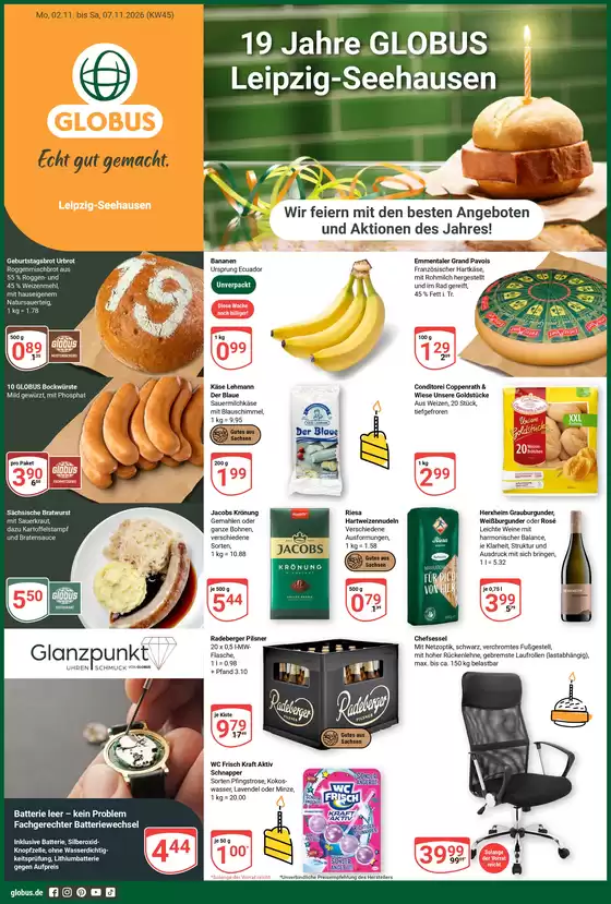 Globus Katalog | Kommende Angebote Leipzig | 2026-11-02T00:00:00.000Z - 2026-11-07T00:00:00.000Z