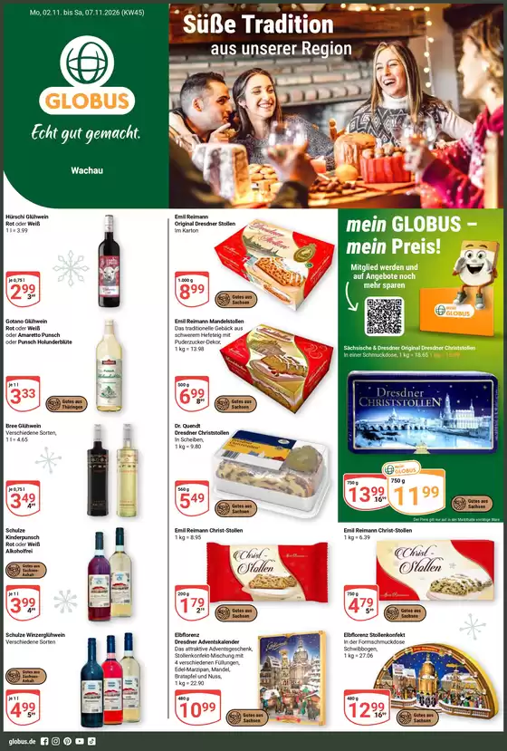 Globus Katalog | Kommende Angebote Markkleeberg | 2026-11-02T00:00:00.000Z - 2026-11-07T00:00:00.000Z