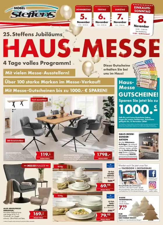 Möbel Steffens Katalog | Haus Messe! | 2026-10-30T00:00:00.000Z - 2026-11-30T00:00:00.000Z
