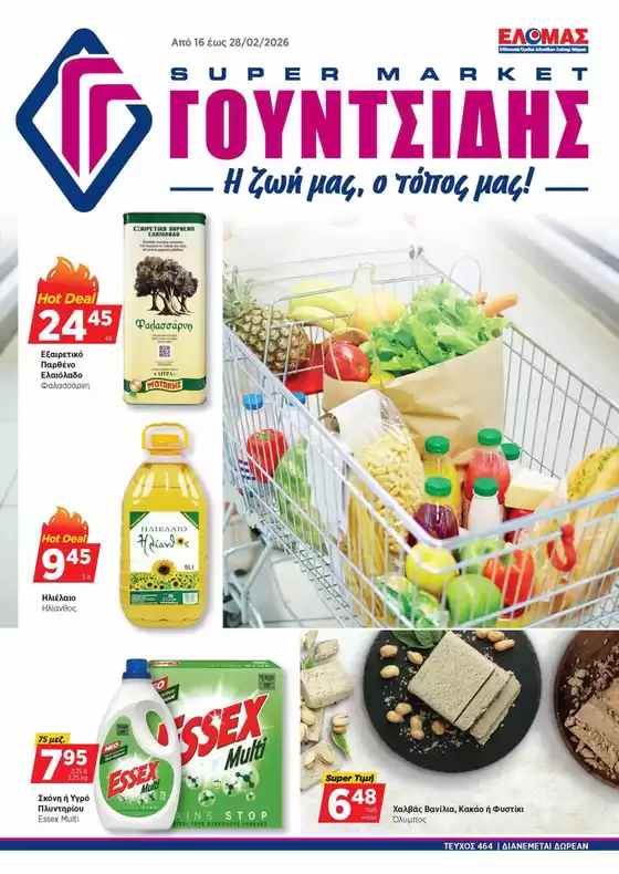 Κατάλογος ΓΟΥΝΤΣΙΔΗΣ σε Πειραιάς | Προσφορές φυλλαδίου! | 2026-02-16T00:00:00.000Z - 2026-02-28T00:00:00.000Z