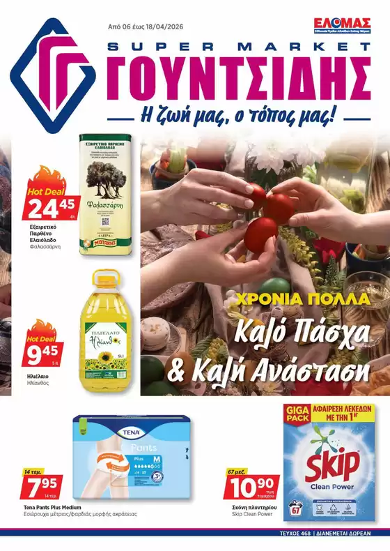 Κατάλογος ΓΟΥΝΤΣΙΔΗΣ σε Δωδώνη | Προσφορές φυλλαδίου! | 2026-04-06T00:00:00.000Z - 2026-04-18T00:00:00.000Z