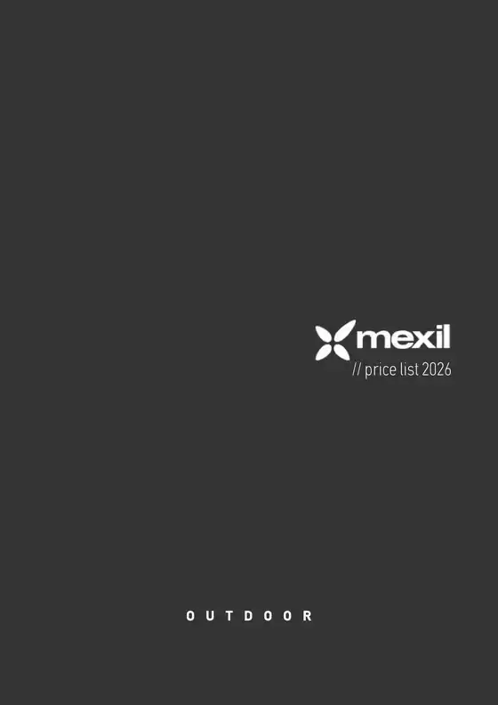 Κατάλογος Mexil | Pricelist outdoor | 2026-01-01T00:00:00.000Z - 2026-12-31T00:00:00.000Z