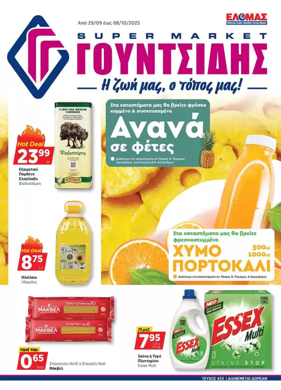 Κατάλογος ΓΟΥΝΤΣΙΔΗΣ | Προσφορές φυλλαδίου! | 2025-09-29T00:00:00.000Z - 2025-10-08T00:00:00.000Z