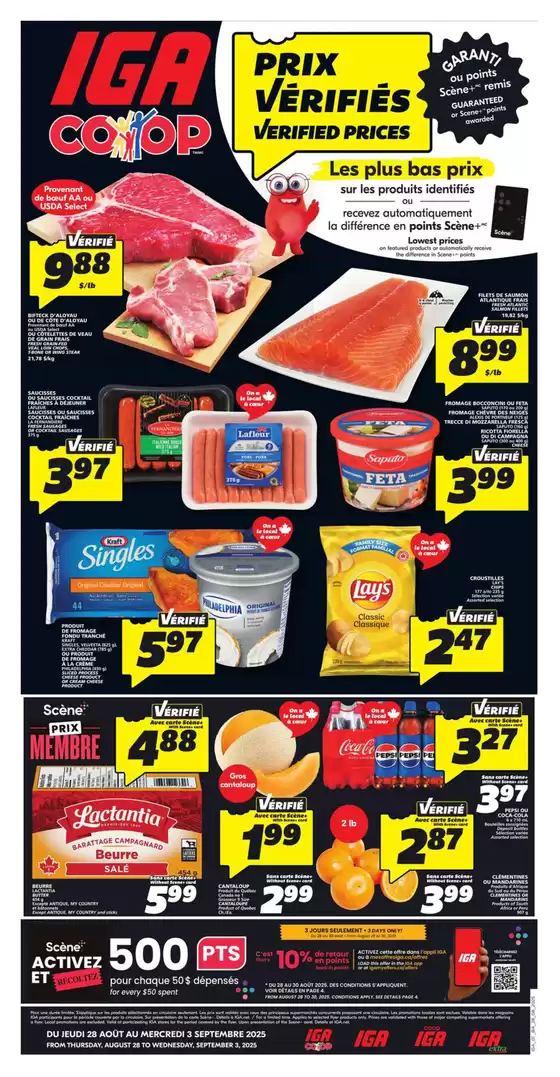 IGA catalogue in Saint-Lambert | Top deals and discounts | 2025-08-28T00:00:00.000Z - 2025-09-03T00:00:00.000Z