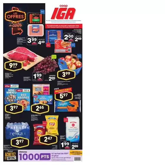 IGA catalogue in Saint-Lambert | Offers for bargain hunters | 2025-08-28T00:00:00.000Z - 2025-09-03T00:00:00.000Z