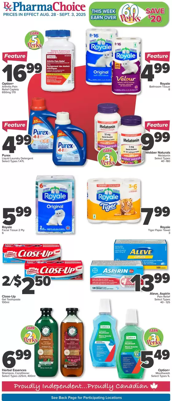 PharmaChoice catalogue in Oakville | Wide range of offers | 2025-08-28T00:00:00.000Z - 2025-09-03T00:00:00.000Z