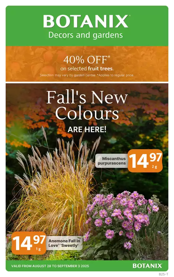 Botanix catalogue in Surrey | Discover the Botanix Flyer: Fall Colours Have Arrived! | 2025-08-28T00:00:00.000Z - 2025-09-03T00:00:00.000Z