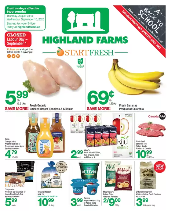 Highland Farms flyer