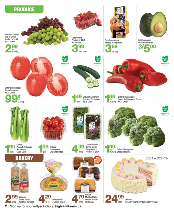 Highland Farms flyer