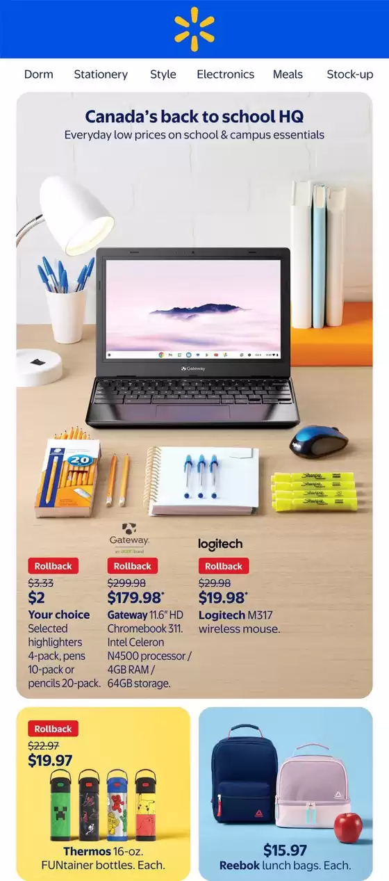 Walmart catalogue in Saint-Lambert | Exclusive bargains | 2025-08-27T00:00:00.000Z - 2025-09-10T00:00:00.000Z