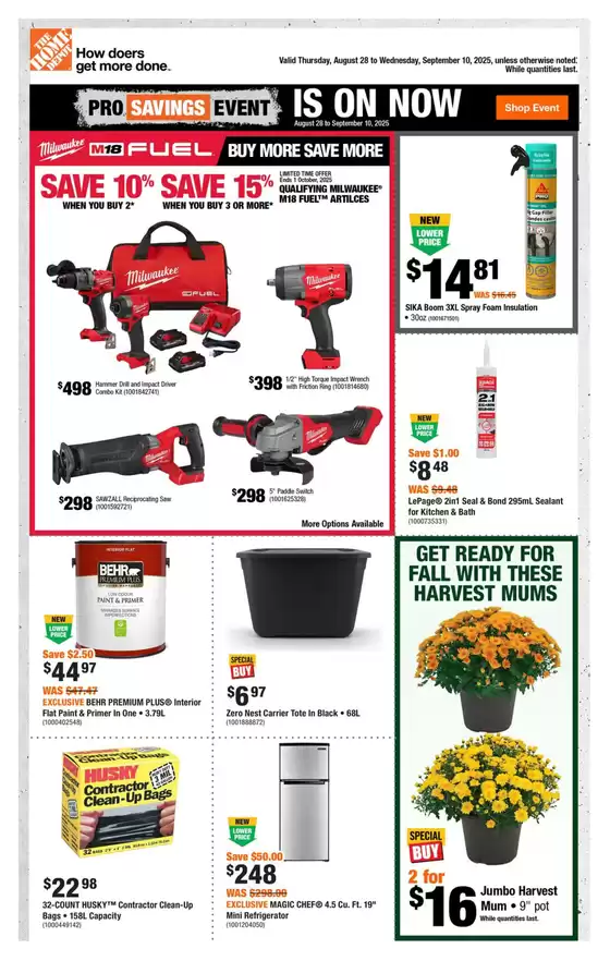 Home Depot catalogue in St. John's | Flyer_CP | 2025-08-28T00:00:00.000Z - 2025-09-10T00:00:00.000Z