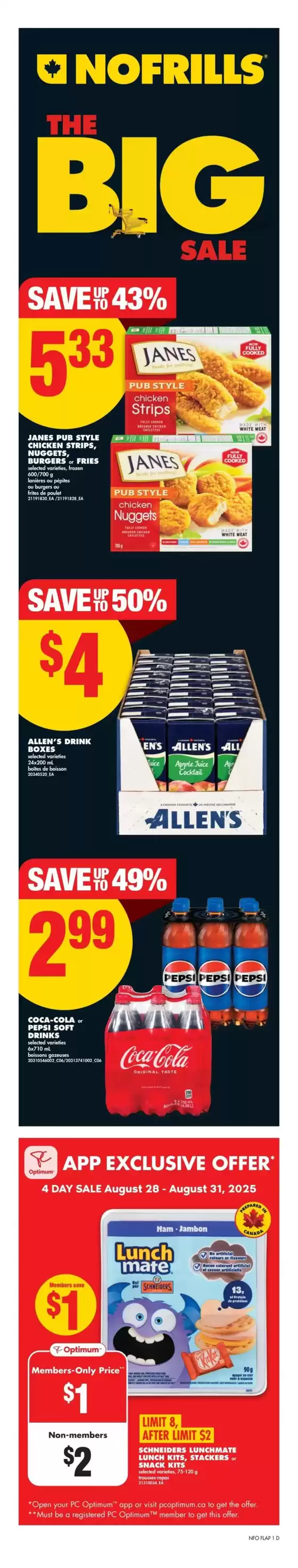 No Frills catalogue in Saint-Lambert | Discounts and promotions | 2025-08-28T00:00:00.000Z - 2025-09-03T00:00:00.000Z