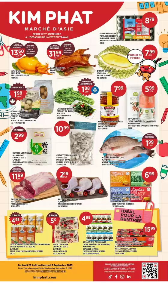 Kim Phat catalogue in Montreal | Kim Phat flyer | 2025-08-28T00:00:00.000Z - 2025-09-03T00:00:00.000Z