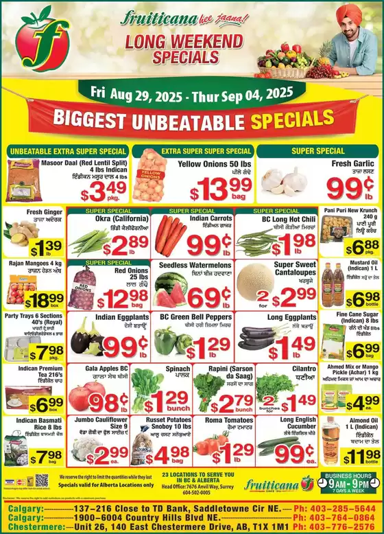 Fruiticana catalogue in Montreal | Fruiticana flyer | 2025-08-29T00:00:00.000Z - 2025-09-04T00:00:00.000Z