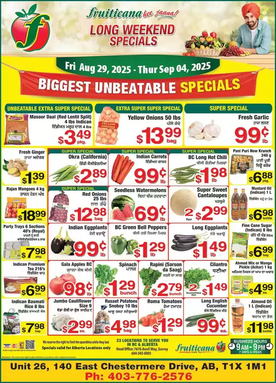 Fruiticana catalogue in Montreal | Top deals and discounts | 2025-08-29T00:00:00.000Z - 2025-09-04T00:00:00.000Z