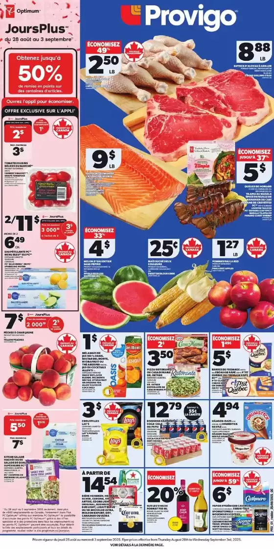 Provigo catalogue in Victoria BC | Provigo weekly flyer | 2025-08-28T00:00:00.000Z - 2025-09-03T00:00:00.000Z