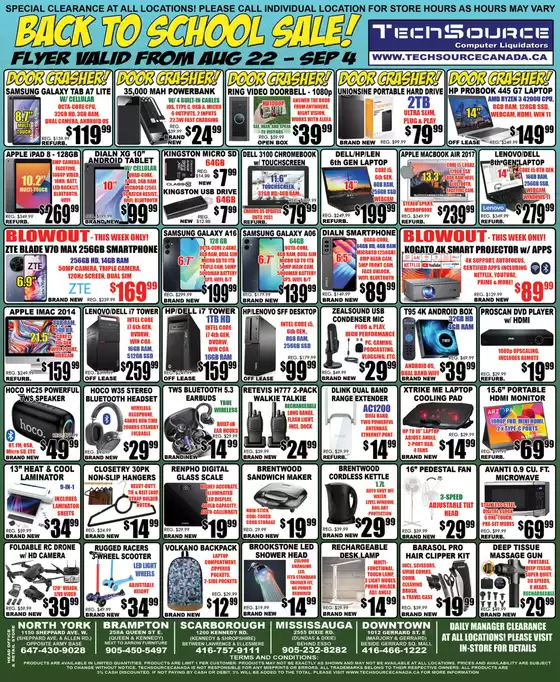 TechSource catalogue in Winnipeg | TechSource, flyer | 2025-09-02T00:00:00.000Z - 2025-09-16T00:00:00.000Z