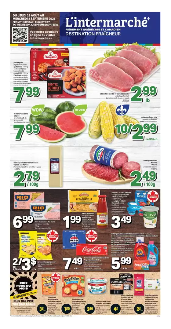 L'Intermarché catalogue in Calgary | Our best deals for you | 2025-08-28T00:00:00.000Z - 2025-09-03T00:00:00.000Z
