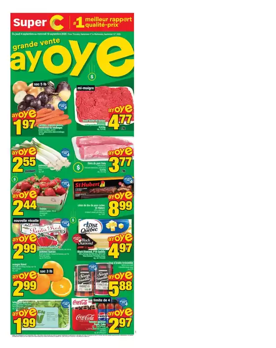 Super C catalogue in Calgary | Our best deals for you | 2025-09-04T00:00:00.000Z - 2025-09-10T00:00:00.000Z