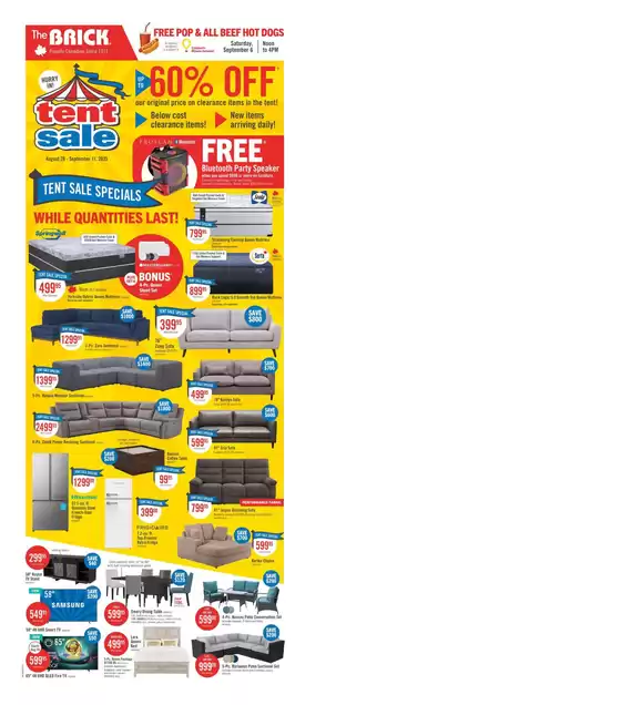 The Brick catalogue in Vancouver | Discover attractive offers | 2025-08-28T00:00:00.000Z - 2025-09-11T00:00:00.000Z