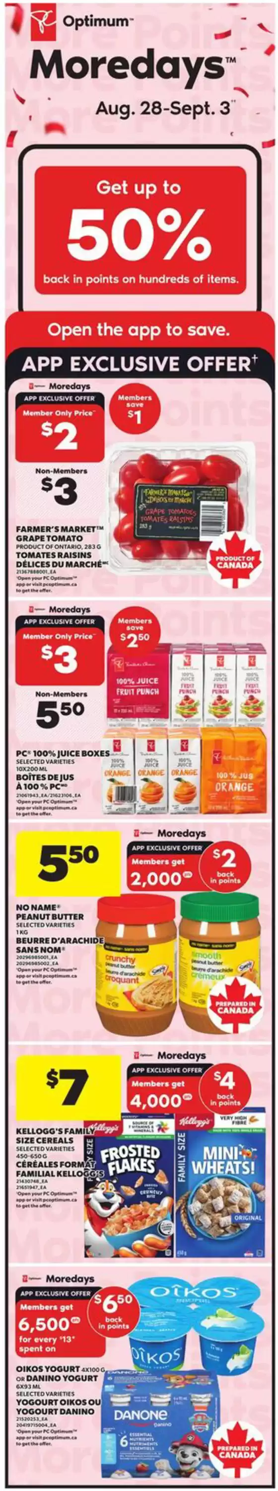Weekly flyer