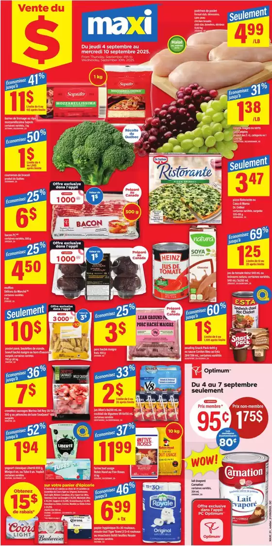 Maxi catalogue in Midland | Du jeudi 4 septembre au mercredi 10 septembre 2025 | 2025-09-04T00:00:00.000Z - 2025-09-10T00:00:00.000Z