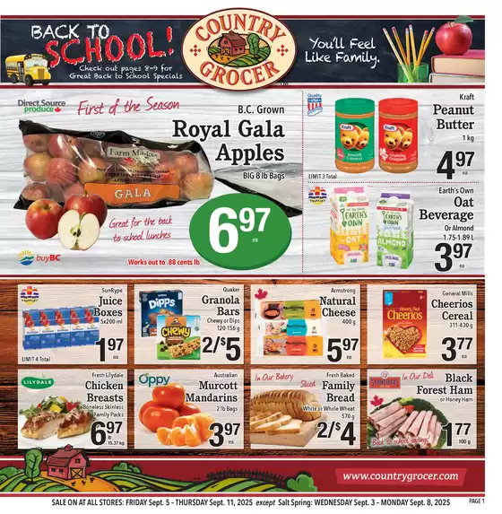 Country Grocer catalogue in Vancouver | Wide range of offers | 2025-09-03T00:00:00.000Z - 2025-09-17T00:00:00.000Z