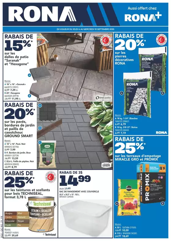 RONA catalogue in Rosthern | Special offers for you | 2025-09-04T00:00:00.000Z - 2025-09-10T00:00:00.000Z