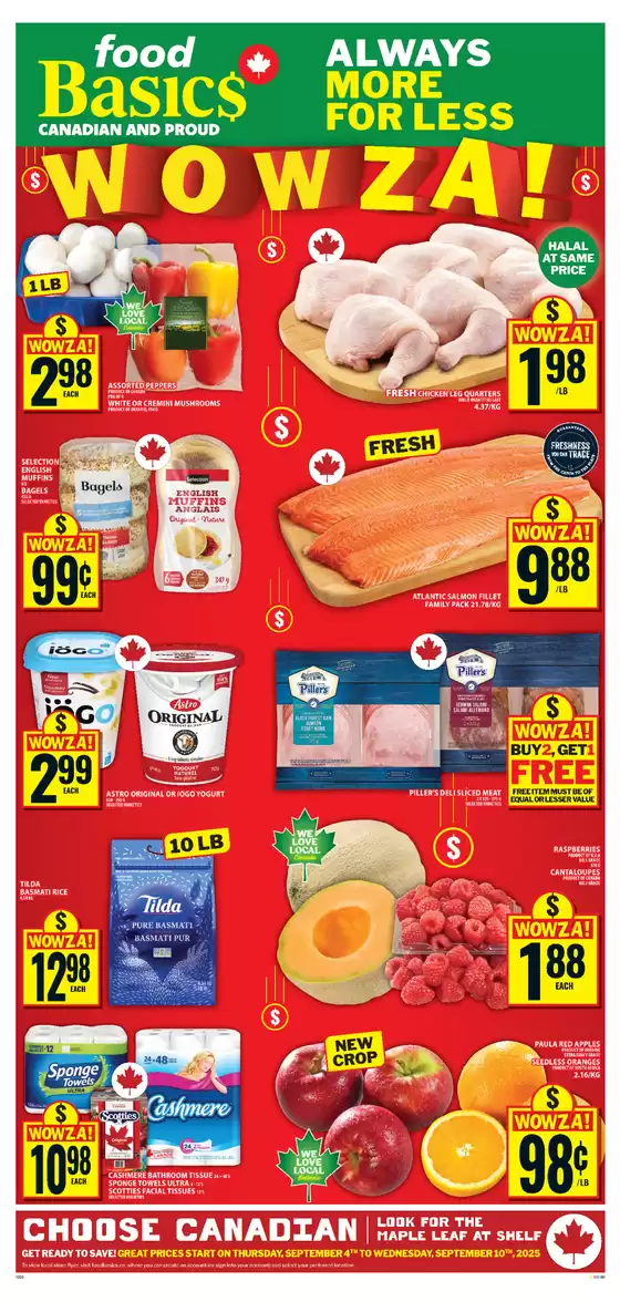 Food Basics catalogue in Quebec | Current bargains and offers | 2025-09-04T00:00:00.000Z - 2025-09-10T00:00:00.000Z