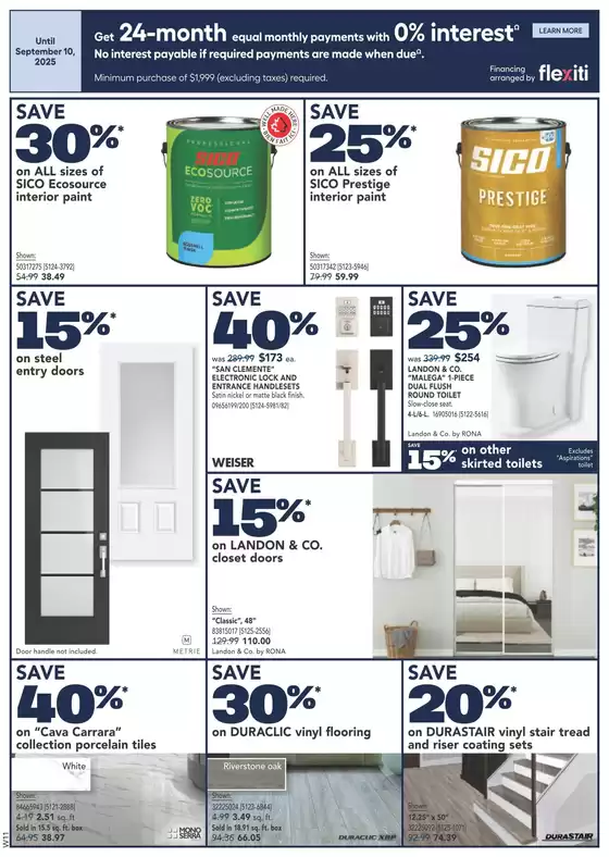 Discounts and promotions