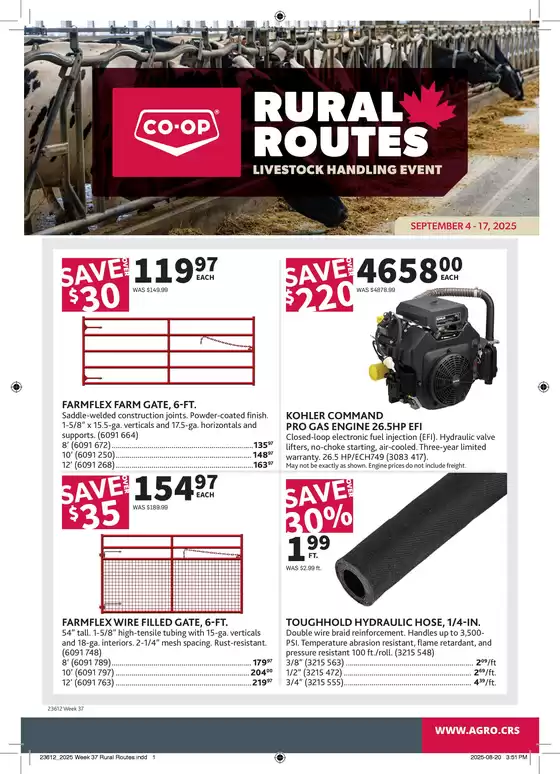 Co-op Agro catalogue in Rosthern | Offers for bargain hunters | 2025-09-04T00:00:00.000Z - 2025-09-17T00:00:00.000Z