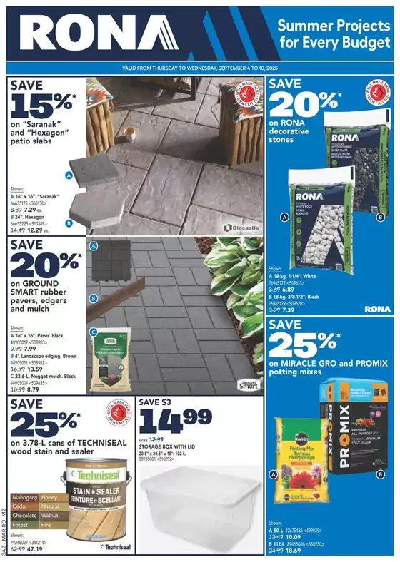 RONA Weekly ad