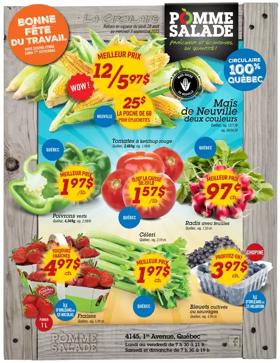 Circulaire Pomme Salade